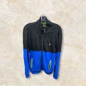 Polo Ralph Lauren Pullover Mens Large Performance Full Zip Stretch‎ Preppy